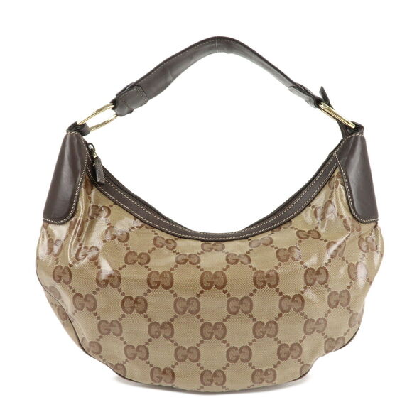 Auth Gucci Gg Crystal Leather Shoulder #177516G46B - Picture 1 of 15